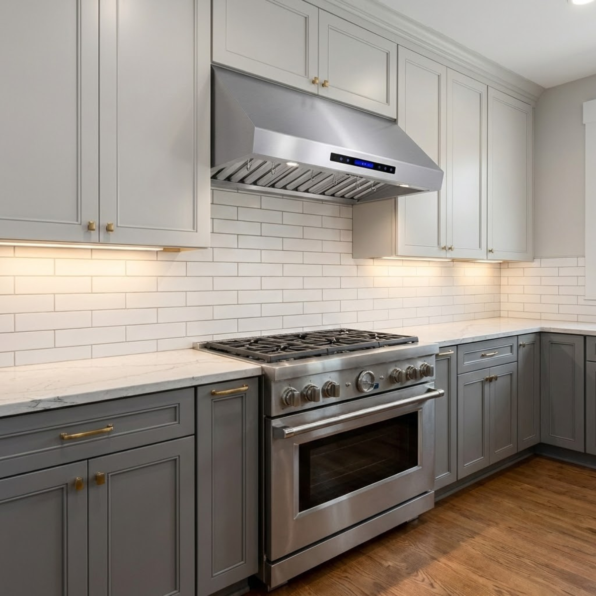 FORNO Palazzo 36-Inch Wall-Mount Range Hood, 500 CFM, Stainless Steel (Model FRHWM5030-36)
