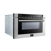 Forno 24-Inch Built-In Microwave Drawer, 1.2 cu. ft., Stainless Steel (FMWDR3000-24)