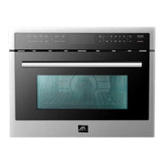 Forno 24-Inch Built-In Compact Convection Microwave Oven, 1.6 cu. ft. (Model FMWDR3093-24)