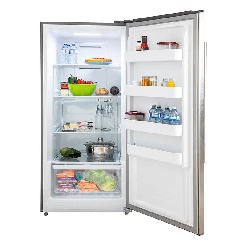 Forno Rizzuto 32-Inch Convertible Refrigerator/Freezer, 13.8 cu. ft., Right-Hinged Door, Stainless Steel with Decorative Grill (Model FFFFD1933-32RS)