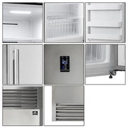 Forno Rizzuto 32-Inch Convertible Refrigerator/Freezer, 13.8 cu. ft., Right-Hinged Door, Stainless Steel with Decorative Grill (Model FFFFD1933-32RS)