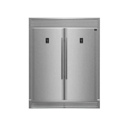 Forno Rizzuto 60-Inch Pro-Style Refrigerator/Freezer Combo, 27.6 cu. ft., Stainless Steel (FFFFD1933-60S)