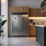 Forno Rizzuto 60-Inch Pro-Style Refrigerator/Freezer Combo, 27.6 cu. ft., Stainless Steel (FFFFD1933-60S)
