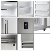 Forno Rizzuto 60-Inch Pro-Style Refrigerator/Freezer Combo, 27.6 cu. ft., Stainless Steel (FFFFD1933-60S)