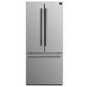 Forno Gallipoli 31-Inch French Door Refrigerator, 17.5 Cu. Ft., Stainless Steel with Internal Ice Maker (Model FFFFD1974-31SB)