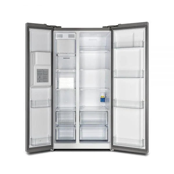 Forno 36-Inch Counter-Depth Side-by-Side Refrigerator, 20.0 Cu. Ft., Stainless Steel with Water and Ice Dispenser (FFRBI1844-36SB)