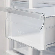 Forno Salerno 33-Inch Side-by-Side Refrigerator, Stainless Steel with Decorative Grill Trim Kit (FFRBI1805-37SG)