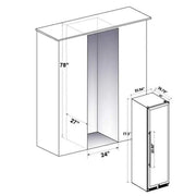 Forno Azienda 24-Inch Dual-Zone Wine Cellar, 108-Bottle Capacity, 6.25 Cu. Ft. (FWCDR6628-24S)