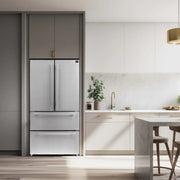 Forno Moena 36-Inch Counter-Depth French Door Refrigerator, 19 cu. ft., Stainless Steel (FFRBI1820-36SB)