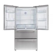 Forno Moena 36-Inch Counter-Depth French Door Refrigerator, 19 cu. ft., Stainless Steel (FFRBI1820-36SB)
