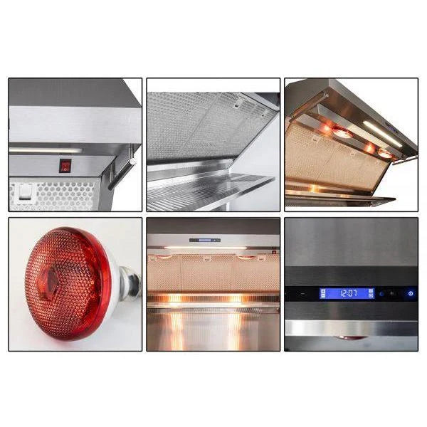 Forno Savona 36-Inch Wall-Mount Range Hood with Stainless Steel Backsplash (Model FRHWM5029-36HB)