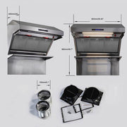 Forno Savona 36-Inch Wall-Mount Range Hood with Stainless Steel Backsplash (Model FRHWM5029-36HB)