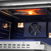 Forno Capriasca 48 in. Freestanding All-Gas Range with Double Oven, 6.58 cu. ft., Stainless Steel (Left Swing Door)