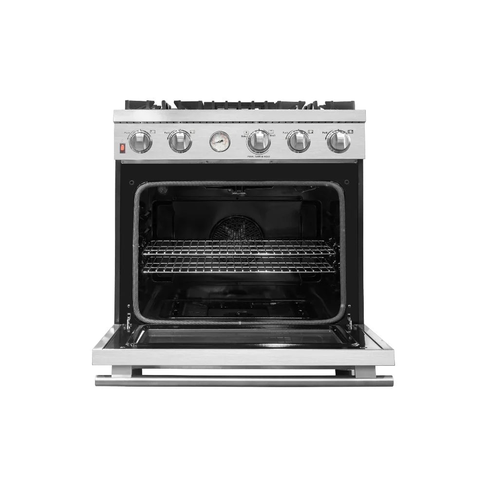 Forno Alta Qualita 30-Inch Freestanding Gas Range with Gas Cooktop and 4.62 cu. ft. Gas Oven in Stainless Steel (FFSGS6228-30S)
