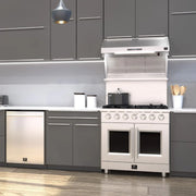 Forno Galiano 36-Inch Freestanding All-Gas Range with 5.36 cu. ft. Oven and French Doors in Stainless Steel (FFSGS6444-36)