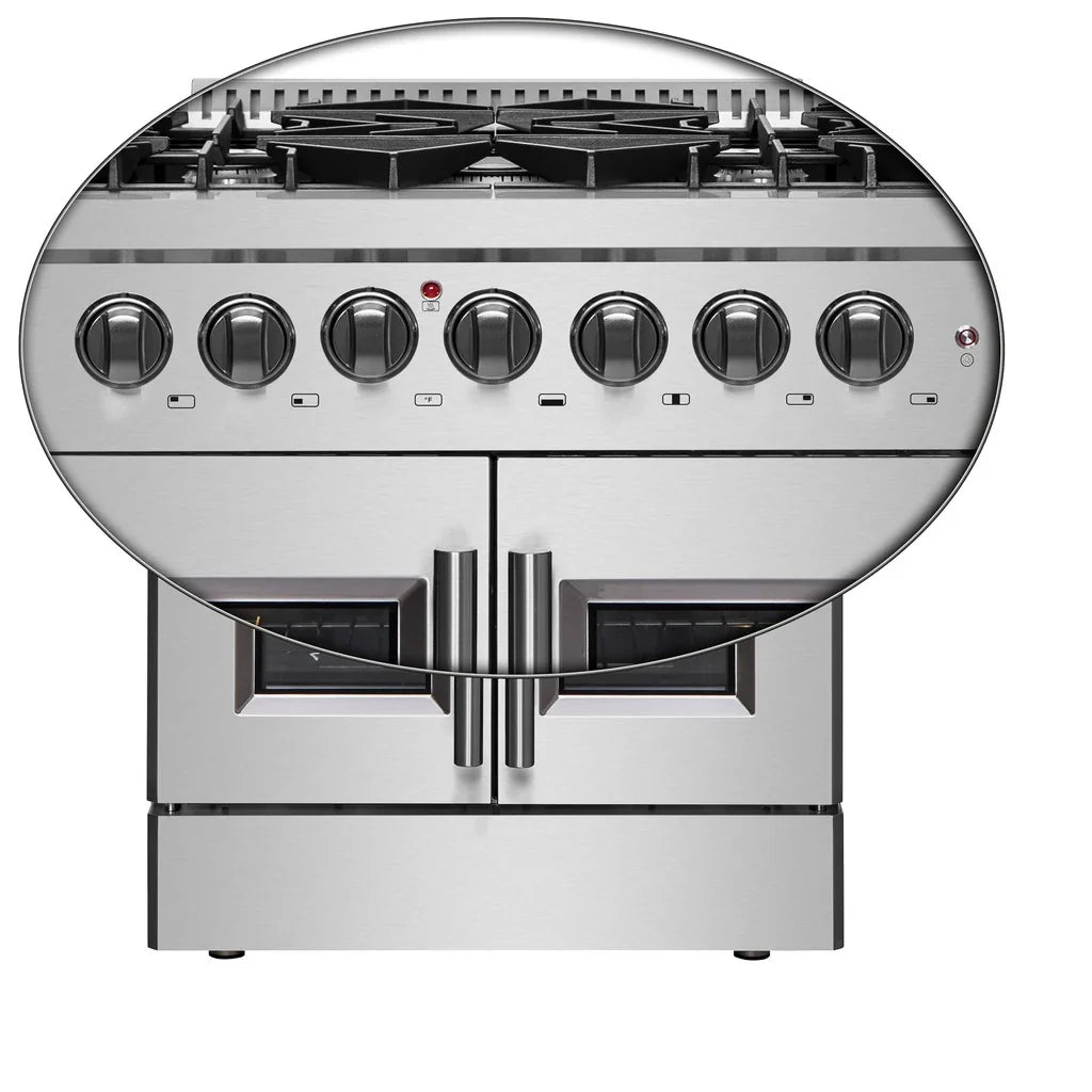 Forno Galiano 30-Inch Freestanding Dual Fuel Range with Gas Cooktop, Electric Oven, 4.32 Cu. Ft., Stainless Steel (FFSGS6356-30)