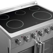 Forno Galiano 36-Inch Freestanding Electric Range with French Door Oven, 5.36 cu. ft., Stainless Steel (FFSEL6917-36)