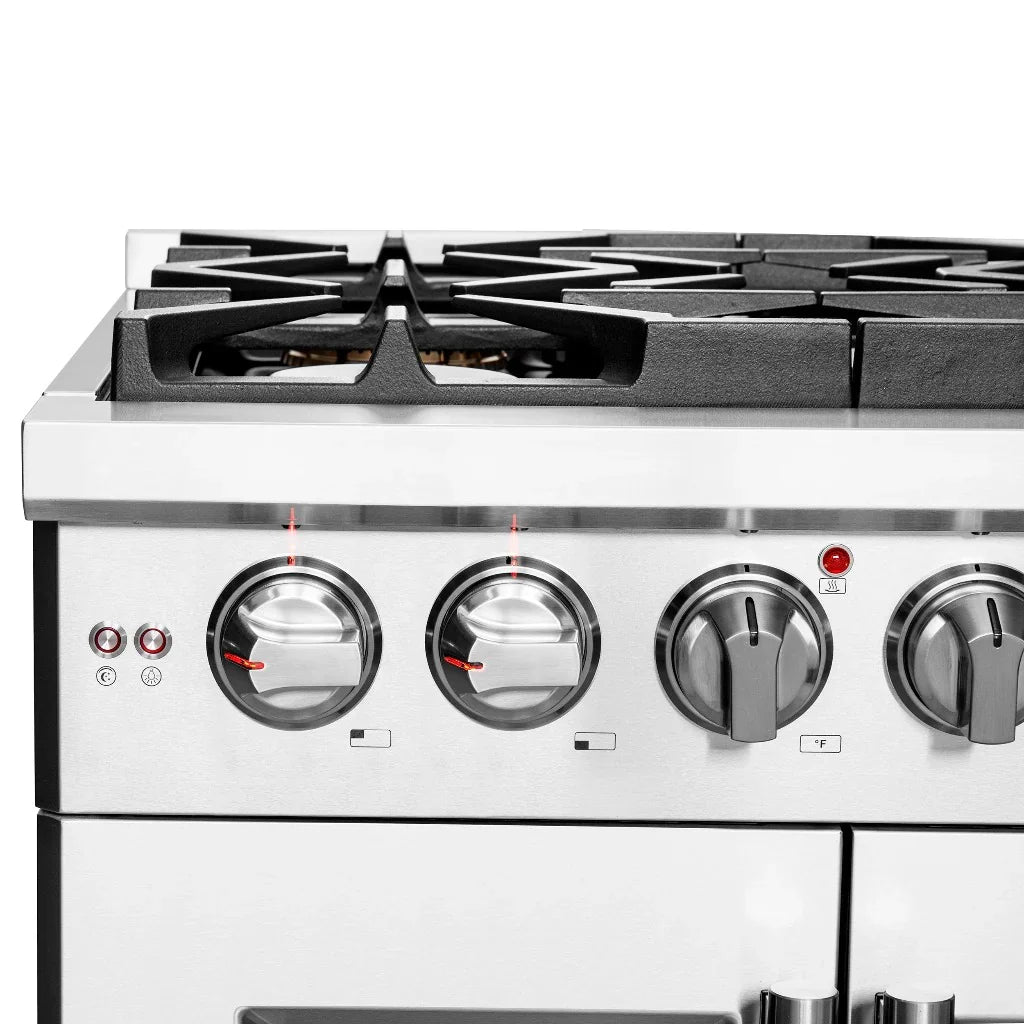 Forno Capriasca 30-Inch Freestanding All-Gas Range with French Door, 4.32 Cu. Ft., Stainless Steel (FFSGS6460-30)