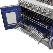 Forno Capriasca 30 in. 4.32 cu. ft. French Door Freestanding Dual Fuel Range with Gas Cooktop and Electric Oven in Stainless Steel (FFSGS6387-30)