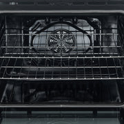 Forno Leonardo Espresso 30-Inch Electric Range, 5.0 cu. ft., White, Antique Brass Handles (Model FFSEL6012-30WHT)
